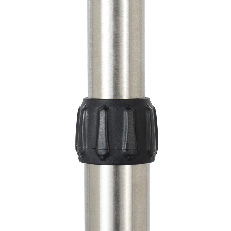 Lucande Stand-Heizstrahler Heizgerät silber 200cm IP44 mit Schukostecker 500W - 4255830918728