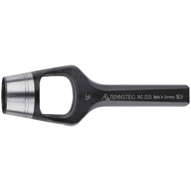 Rennsteig Werkzeuge Henkellocheisen Ausstanzer 40 mm Gummi Leder Filz - 4049002140402
