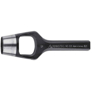B-Ware Rennsteig Werkzeuge Henkellocheisen Ausstanzer 40 mm Gummi Leder Filz
