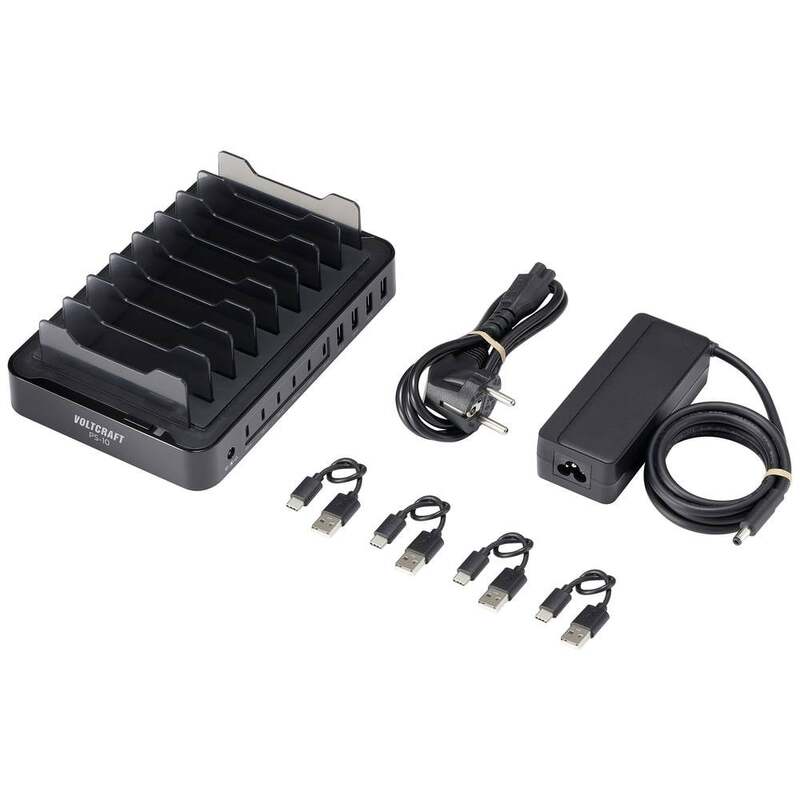 VOLTCRAFT USB-A USB-C Smart USB Power Station Tischladestation Ladestation - 4064161293714