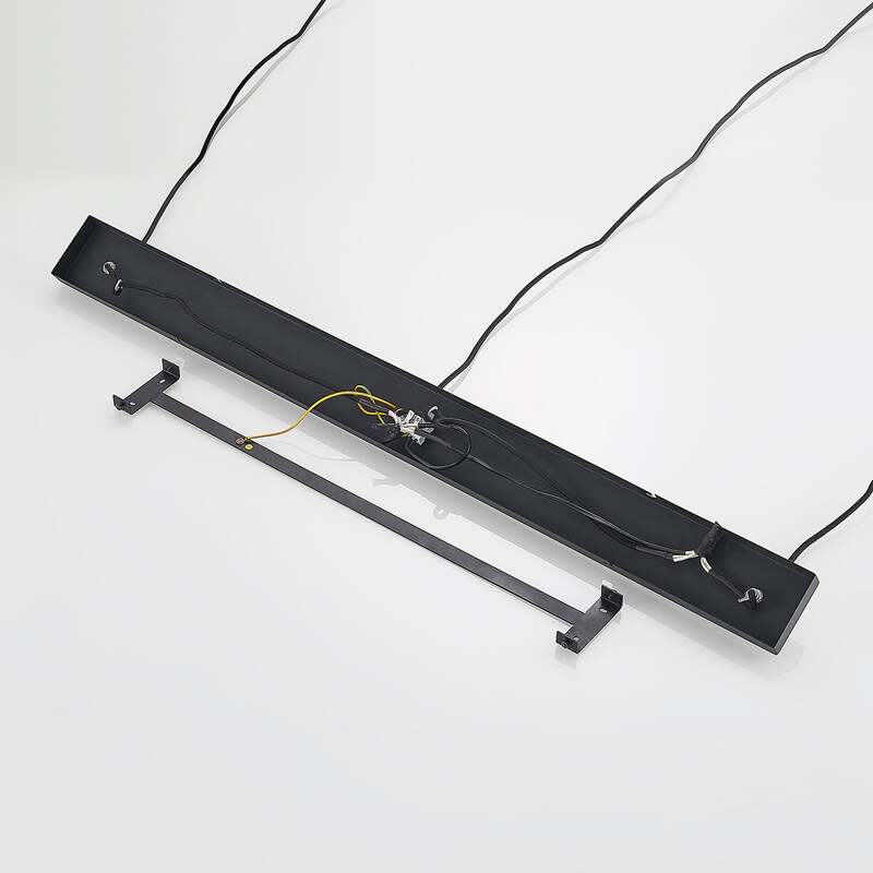 Lindby Pendelleuchte Hängeleuchte Tarjei LED Lampe 3-flammig schwarz-gold 120cm - 4251911703306