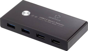 B-Ware Renkforce Rf Shb 200 4 Port Usb 3.2 Gen 1 Umschalter + Hub (Usb 3.0) Schwarz