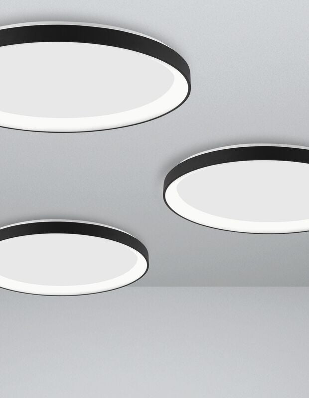 Nova Luce Deckenleuchte Deckenlampe PERTINO LED Lampe Schwarz Warmweiß dimmbar - 5212017428004