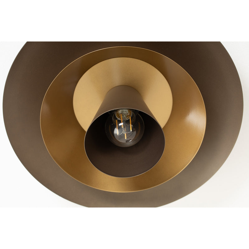 Deckenleuchte Plato LED Lampe Leuchte dimmbar titan goldfarben Ø38cm 20cm hoch - 5907565944990