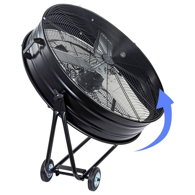 Sygonix Trommelventilator 300W Aluminium Ventilator schwenkbar Ø905mm 360° - 4064161489308