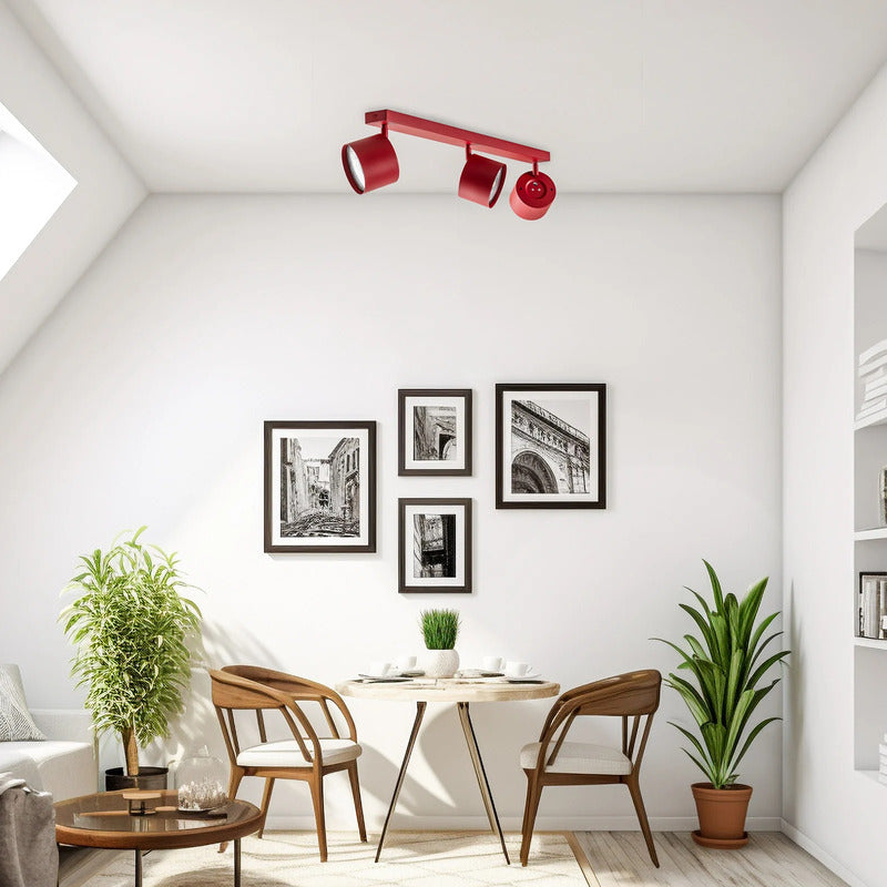 Deckenspot Chloe verstellbar dreiflammig rot Deckenlampe Deckenleuchte Lampe - 5902553235050