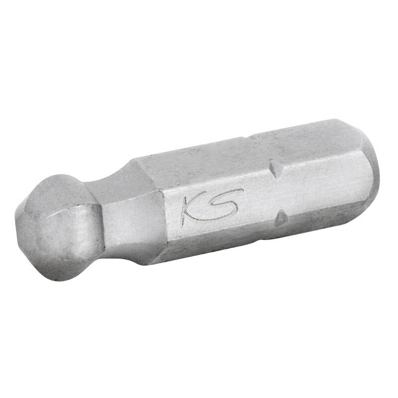 KS Tools Sechskant-Bit Werkzeugstahl vernickelt C 6.3 6mm 25mm 1 Stück 911.3708 - 4042146552919