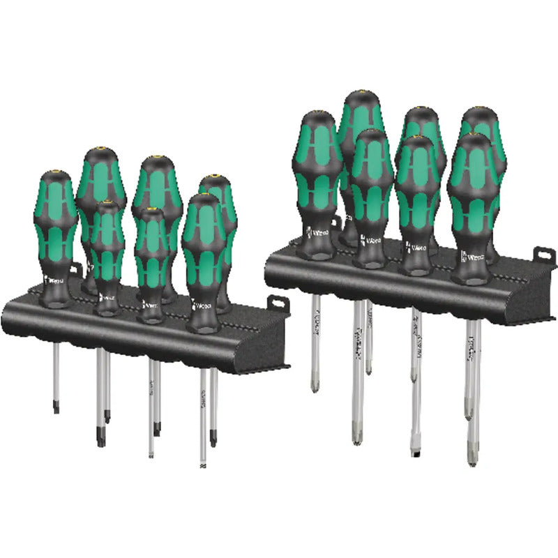 Wera Schraubendreher Set 14tlg Kraftform Schraubenzieher Werkzeug 2 Racks - 4013288163622