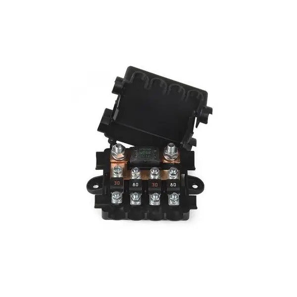 Sicherungshalter für Mega und Midi Sicherungen 4 Ausgänge 116x95x38mm - 8719392005785