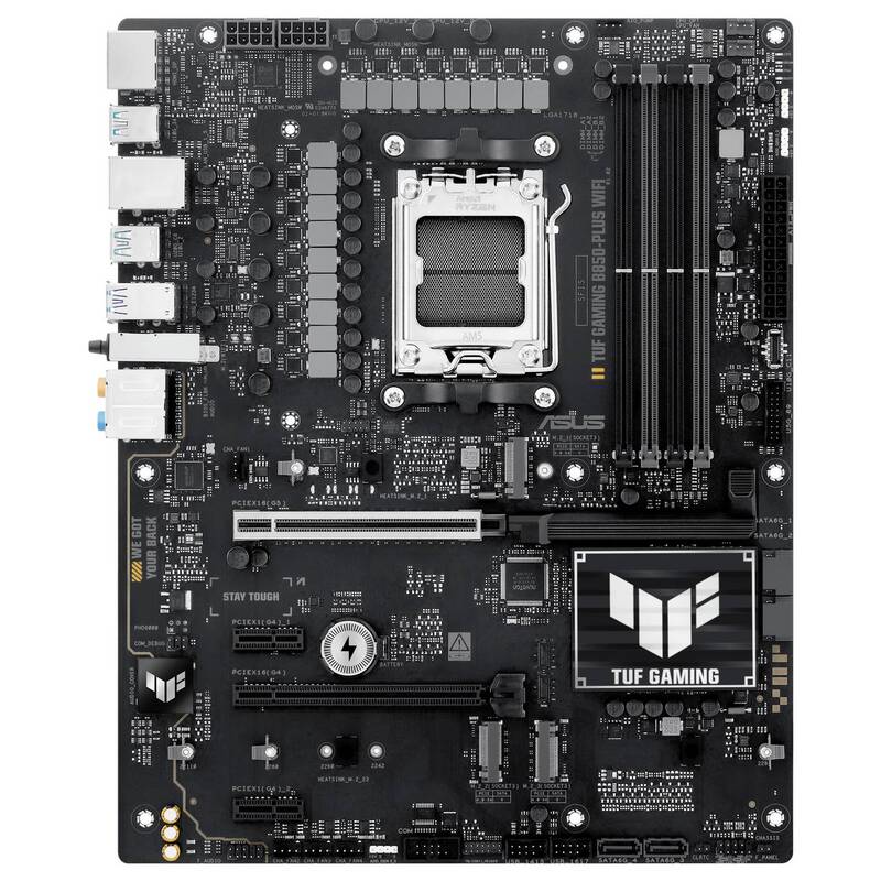Asus Mainboard Motherboard TUF B850 PLUS AMD AM5 ATX Schwarz DDR5 WLAN PC - 4711387781609