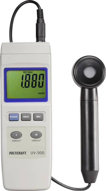 VOLTCRAFT UV-500 UV-Messgerät Lichtmesser Belichtungsmesser Lichtmessgerät - 4053199529438