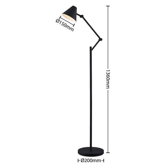 Lucande Phina Stehleuchte Stehlampe Standleuchte Lampe Leuchte Leselampe Schw276 - 4251911705577