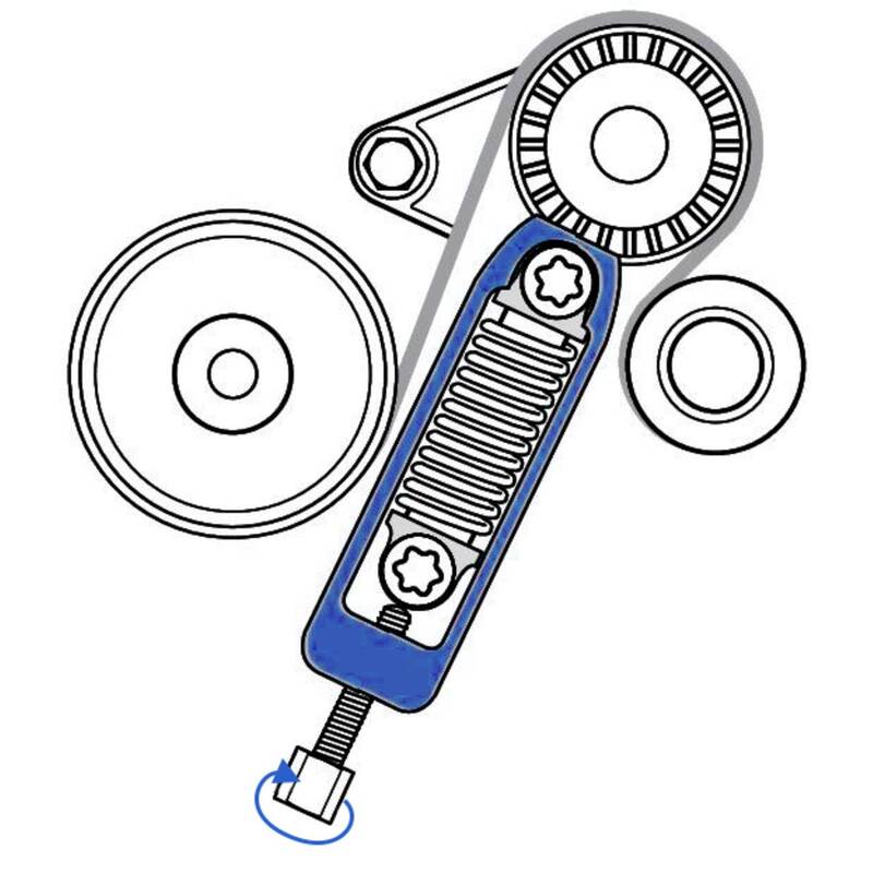 Brilliant Keilrippenriemen-Spannelement Riemenspanner Mercedes-Benz W169 W245 - 4042146845844