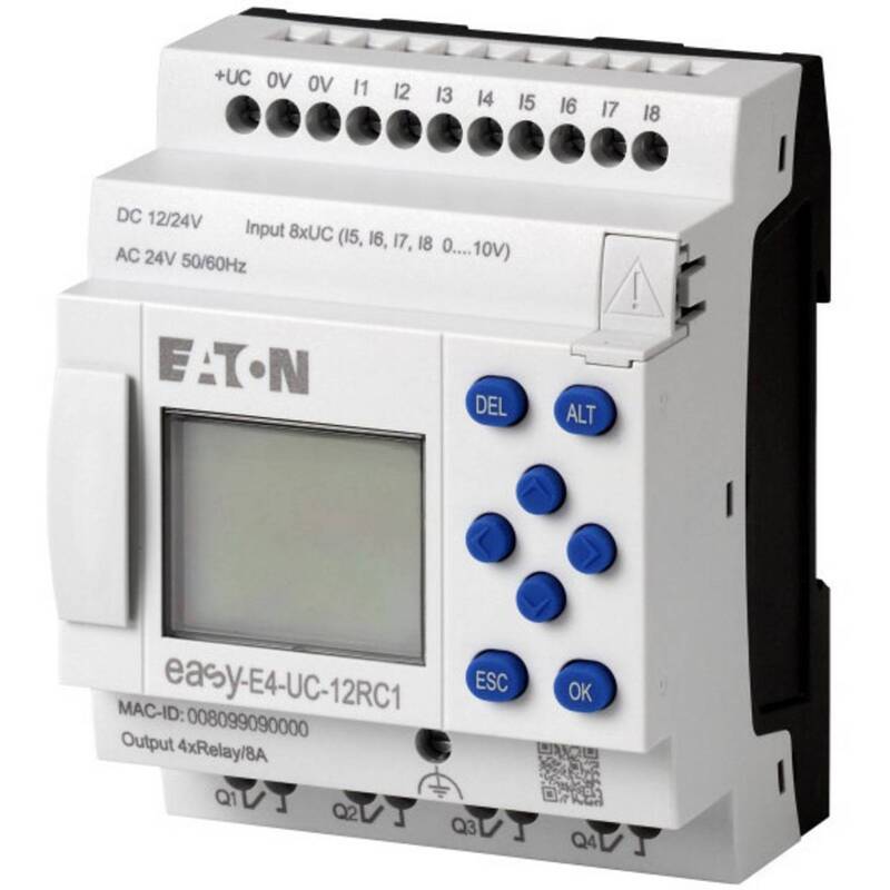 Eaton EASY-E4-UC-12RC1 Steuerrelais 12/24V 4 analoge 8 digitale Eingänge - 4015081939480