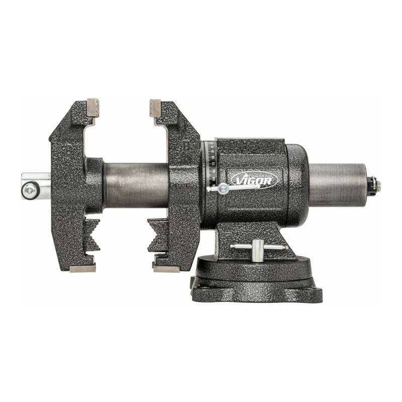 Vigor Schraubstock Spannstock V6150N drehbar für flache und runde Teile 125mm - 4047728084734