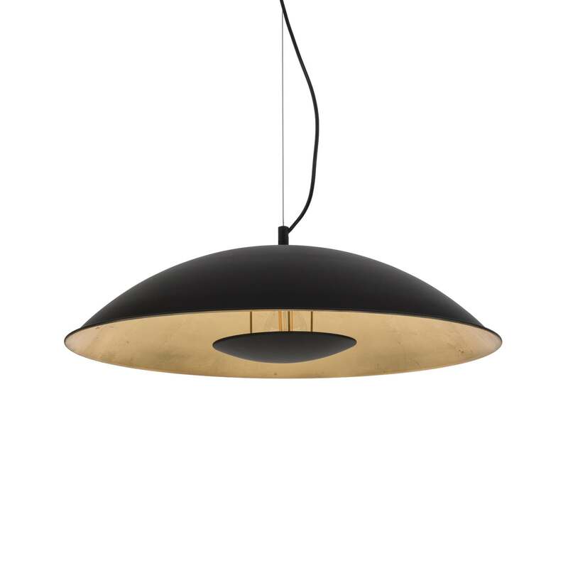 Lindby Pendelleuchte Emilienne Deckenlampe Hängeleuchte Lampe1-flmg E27 schwarz - 4251096535433