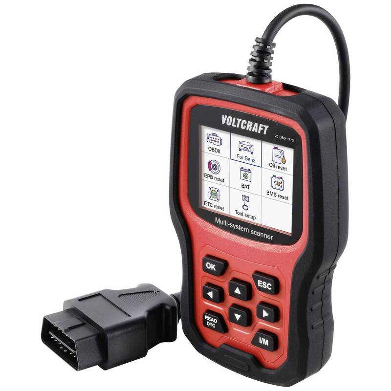VOLTCRAFT VC-OBD-9770 OBD II Diagnosetool VC-14616095 KFZ-Messgerät Messgerät - 4064161295381