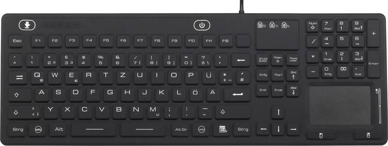 Renkforce Tastatur Spritzwassergeschützt Staubgeschützt Touch-Oberfläche 3 STÜCK - 4016139053905