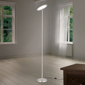 B-Ware Oscar Deckenfluter Stehlampe LED dimmbar Kopf justierbar nickel matt SIEHE TEXT
