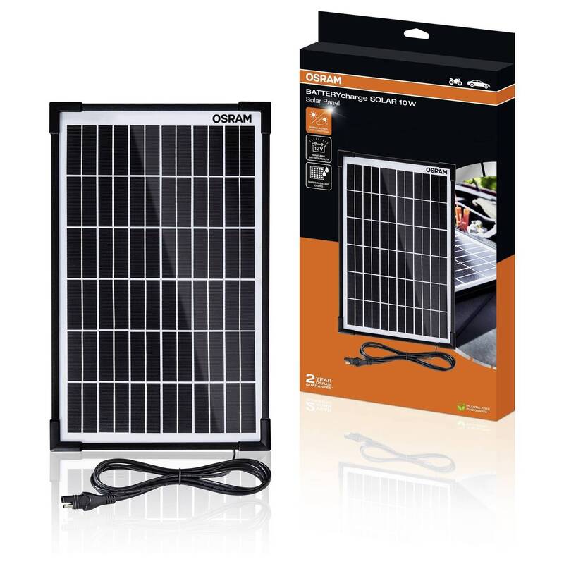 Osram BATTERYcharge KFZ Ladegerät Batteriewartung Batterieerhaltung Solar 10W - 4062172404556