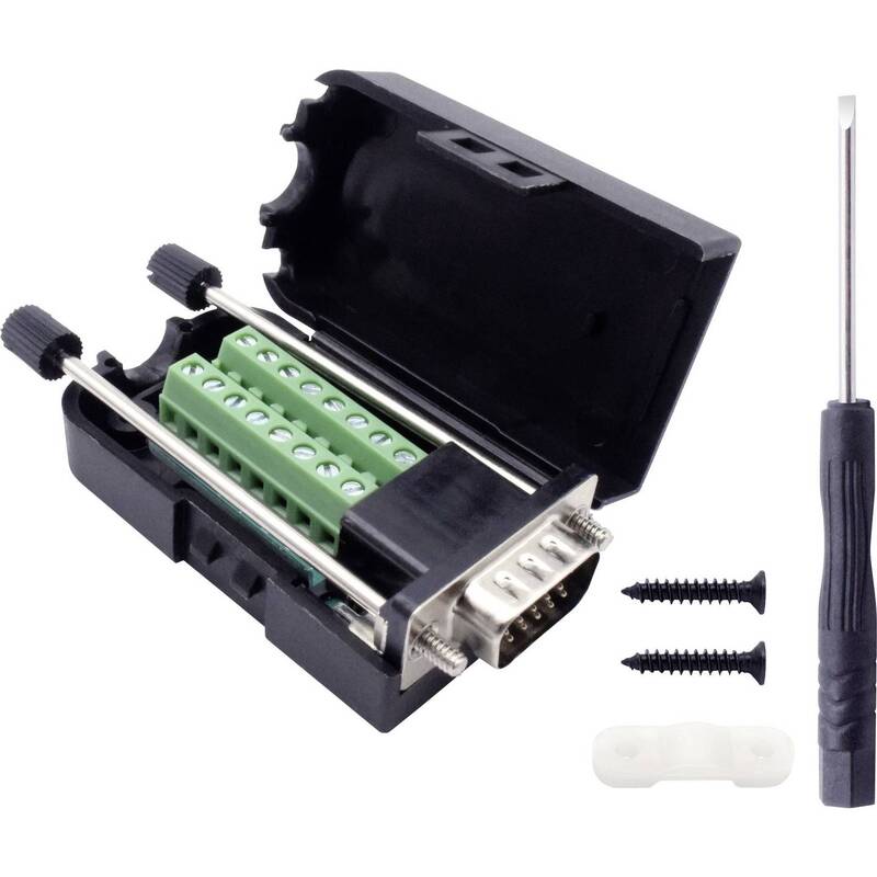 TRU COMPONENTS D-SUB Stiftleiste 15-polig Schraubanschluss ABS 3-reihig Set - 4053199961443