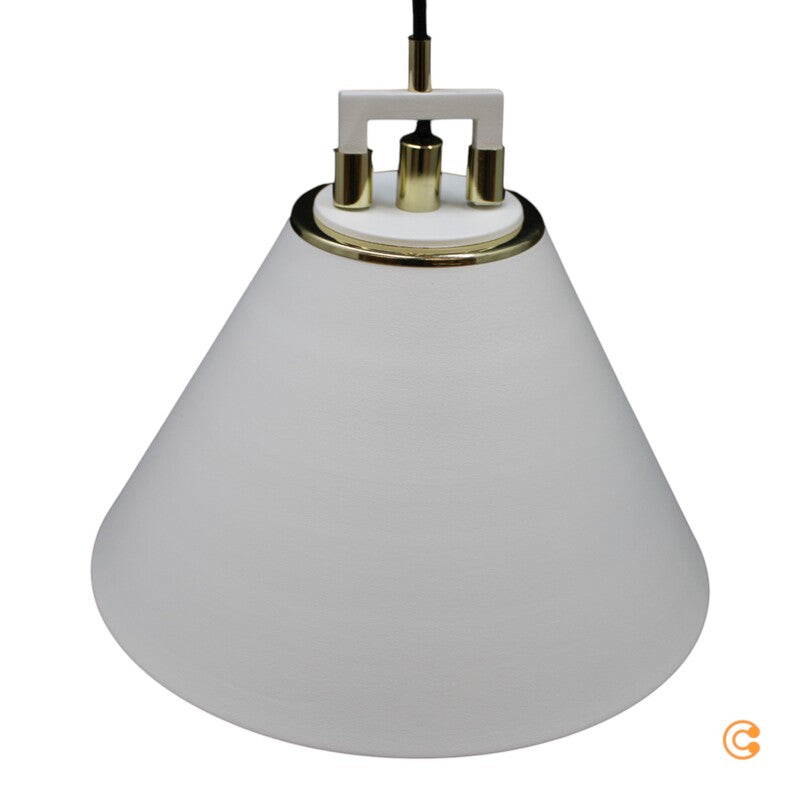 Euluna Hängeleuchte Pendelleuchte Lampe weiß Ø 28cm einflammig E27 Metall - 5902553229226