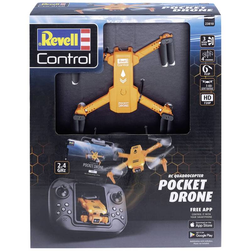 Revell Control Quadrocopter Drohne RtF mit 720K Kamera für Luftfotografie 59g - 4009803223810