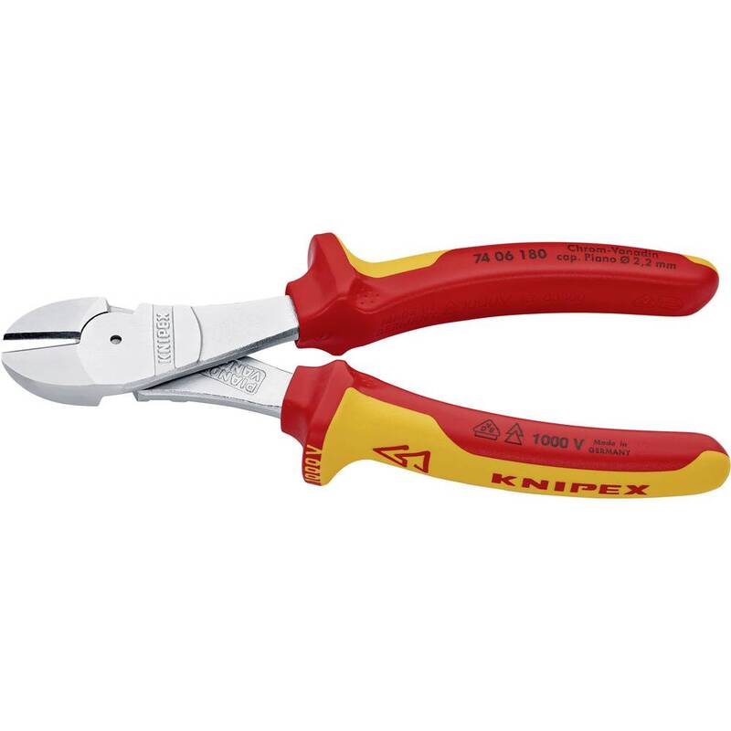 Knipex Kraftseitenschneider 180mm Zange Mehrkomponentenhülle 1000V VDE Werkzeug - 4003773022985