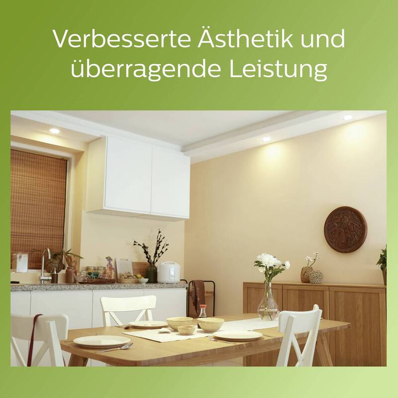 Philips Einbauleuchte LED Downlight 2W neutralweiß 310 Lumen Ø80mm Metall weiß - 8720169308107