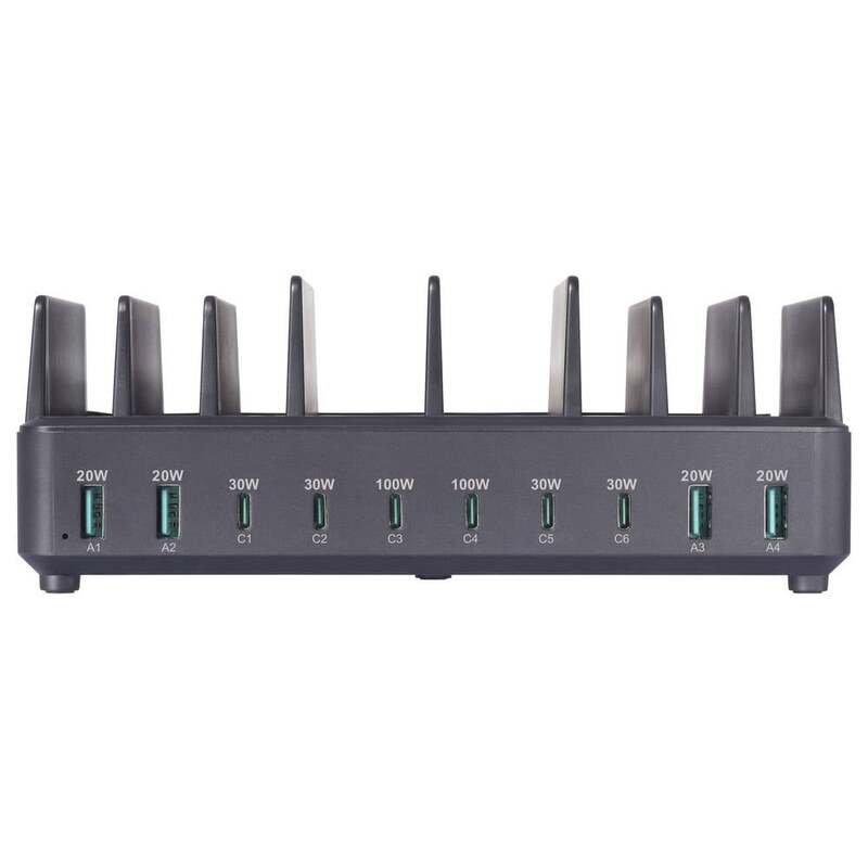 VOLTCRAFT USB-Ladestation Ladegerät Schnellladegerät UC-240W01 240W Schwarz - 4064161497051