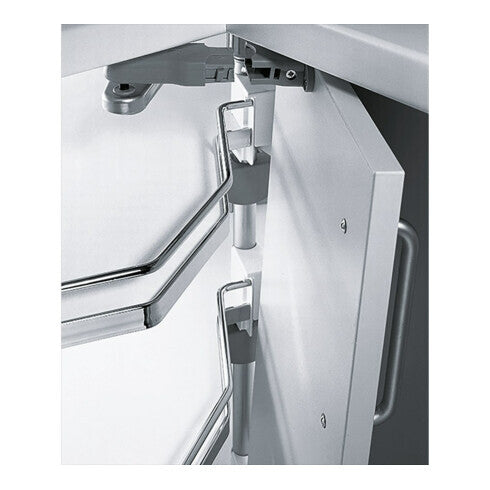 HETTICH Küchenunterschrank Eckschrankdrehbeschlag Revo 90° 800mm silber Stahl - 4023149124754