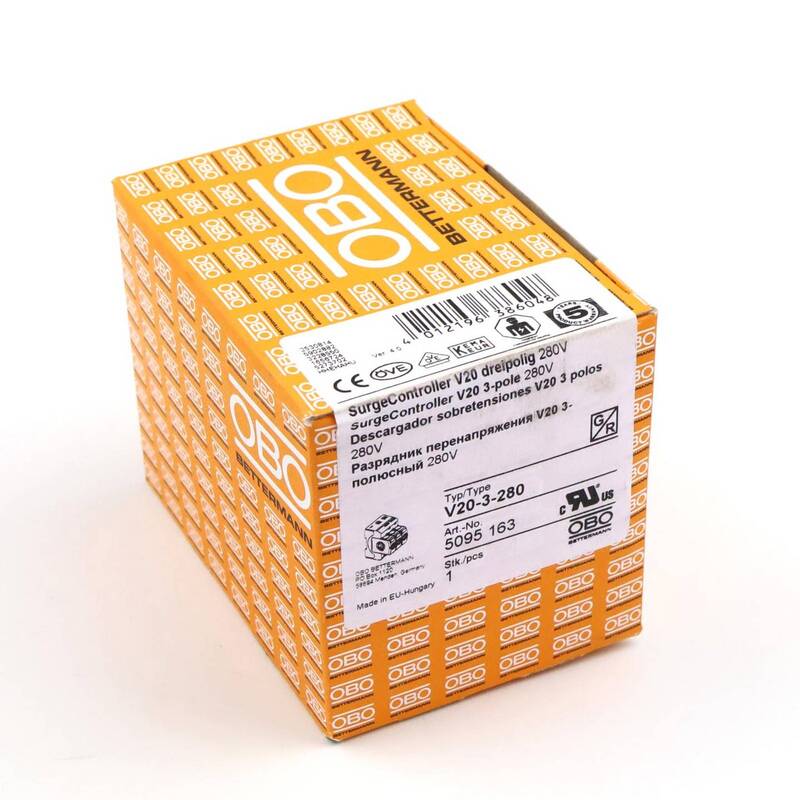 OBO Bettermann 5095163 Überspannungsableiter 1 St. Überspannungsschutz V20-3-280 - 4012196386048