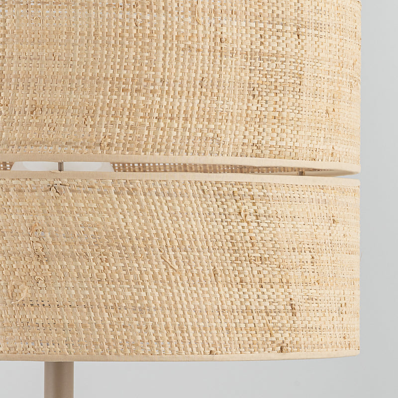 Stehleuchte Calma beige Lampe Stehlampe LED Leuchte 159cm Höhe 50cm Fuß - 5906135161812