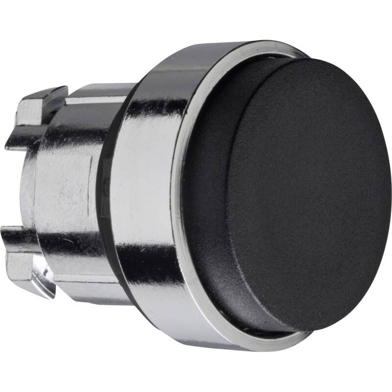 Schneider Electric Frontelement ZB4BH2 Drucktaster verriegelbar Chrom Schwarz - 3389110888553