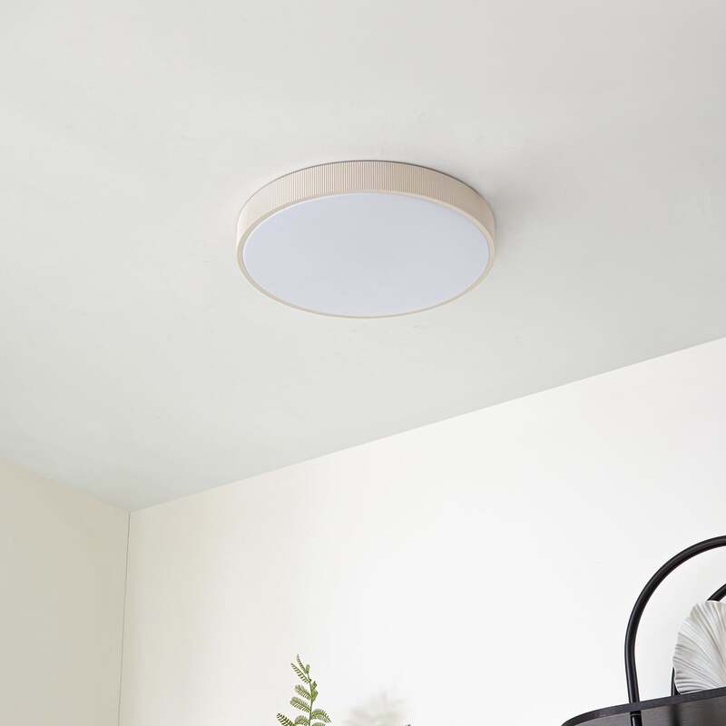 Lindby Leuchten Deckenlampe Deckenleuchte LED hellgrau dimmbar Lampe Leuchte - 4255830902789