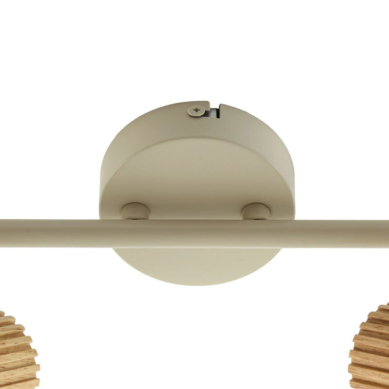 Lindby Deckenstrahler Lenja LED Strahler dimmbar 2-flammig beige Metall 45,4cm - 4255830917202