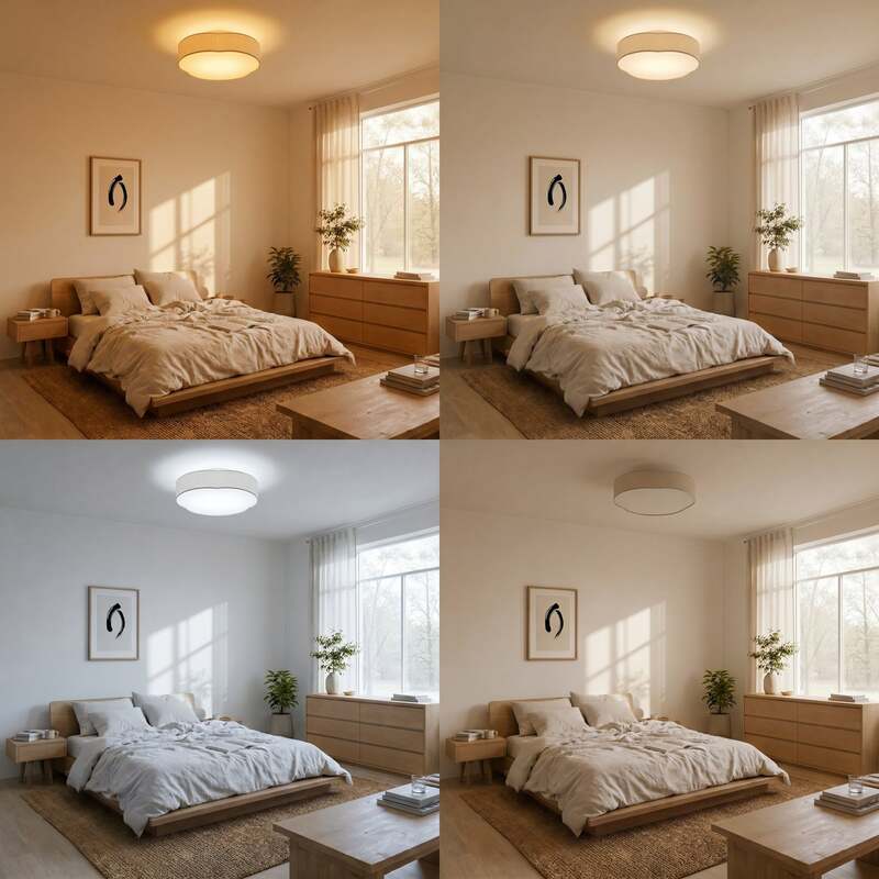 Lindby Deckenleuchte Winona LED Lampe dimmbar CCT creme 48x46cm IP20 2300lm - 4255830913976