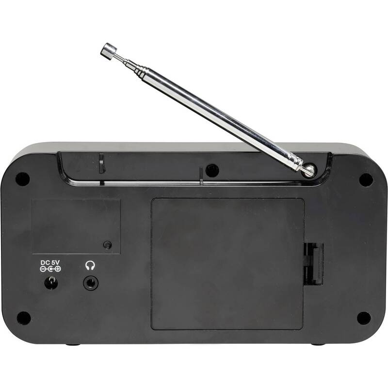 Denver Kofferradio DAB+ UKW Weckfunktion tragbar schwarz 178x100x70mm 10 Sender - 5706751038792