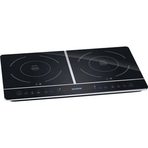 B-Ware Severin DK 1031 Doppel-Induktionsplatte 3400W 2 Kochfelder Touch-Bedienung sc...