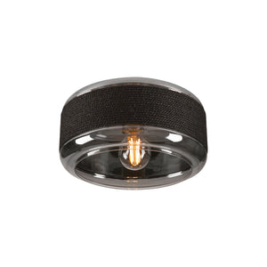 B-Ware SLV Deckenlampe Leuchte Pantilo Rope 27 schwarz grau silber Glas modern