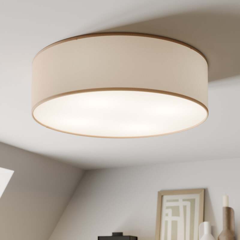 TK-Lighting Deckenleuchte Rondo LED Lampe dimmbar beige Ø45cm 4-flammig Metall - 5901780544300