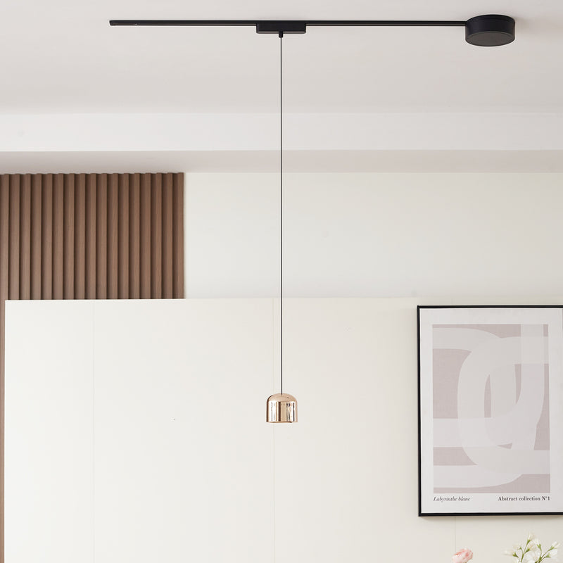 Lindby Pendelleuchte Hängeleuchte Lumaro LED dimmbar gold 7,6cm Höhe 110cm max - 4251911789102