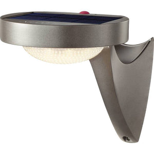 B-Ware Sygonix Solar-Außenwandleuchte mit Bewegungsmelder LED Gartenleuchte grau 10W