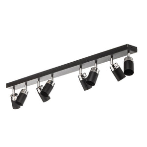B-Ware Rondo Deckenstrahler Leuchte schwarz chrom Edelstahl 8-flammig Wohnbeleucht660