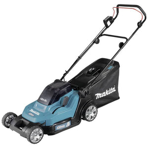 B-Ware Makita Rasenmäher Akku-Rasenmäher DLM432PT2 Mäher 18 V 2 Akkus 43 cm Mäher