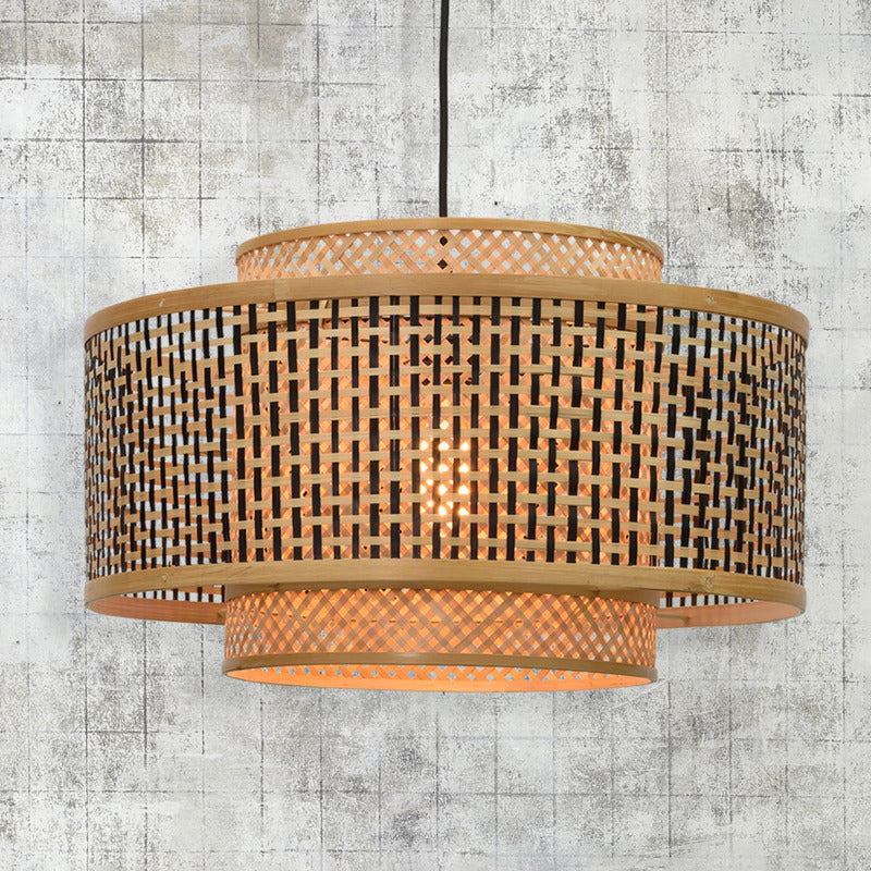 Good&Mojo Hängeleuchte Pendelleuchte Bhutan LED Lampe dimmbar creme schwarz - 8716248085755
