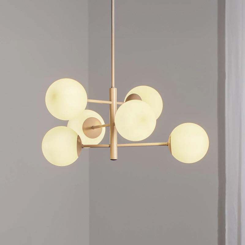 Domiluce Hängeleuchte Pendelleuchte Aurora Glasleuchte E14 beige SIEHE TEXT/FOTO - 5905563004159