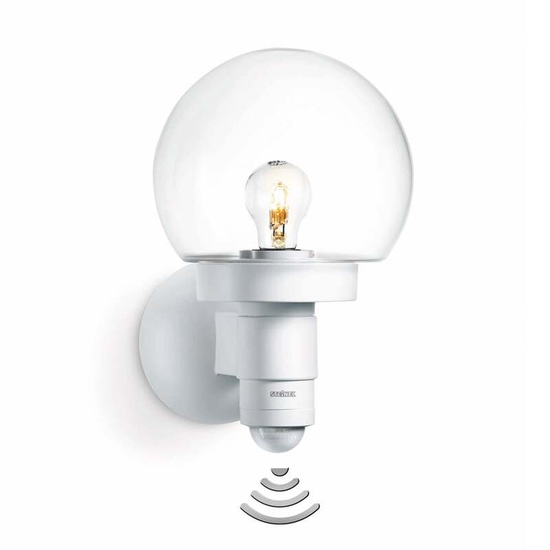 Steinel Außenwandleuchte Sensor-Wandleuchte L 115 S LED Gartenlampe weiß 33 cm - 4007841657413