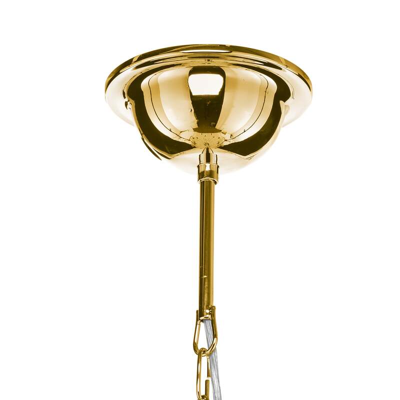 Kronleuchter Retro 16-flammig gold 90 cm dimmbar von Domiluce - 5905563001653