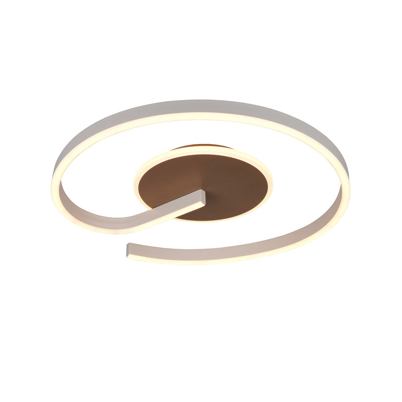 Reality Deckenleuchte Calle LED Lampe dimmbar CCT 2300K-4000K braun Ø50cm - 4017807654295